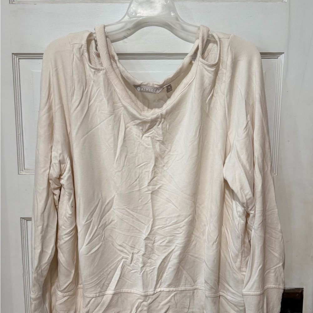 Cream Lightweight Long-Sleeve Top